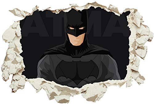 Unified Distribution Batman - Wandtattoo mit 3D Effekt, Aufkleber für Wände und Türen Größe: 92x61 cm, Stil: Durchbruch von Unified Distribution