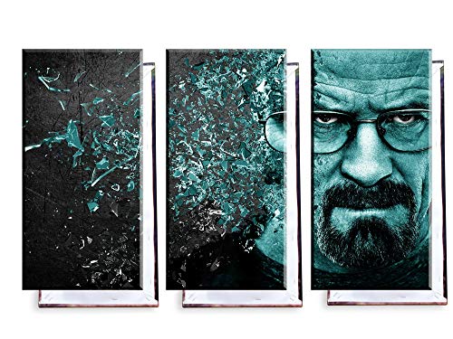 Unified Distribution Breaking Bad - Dreiteiler (120x80 cm) Kunstdruck auf Leinwand • erstklassige Druckqualität • Dekoration • Wandbild von Unified Distribution