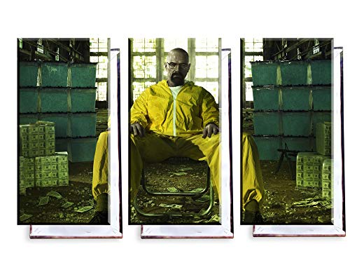 Unified Distribution Breaking Bad - Dreiteiler (120x80 cm) Kunstdruck auf Leinwand • erstklassige Druckqualität • Dekoration • Wandbild von Unified Distribution