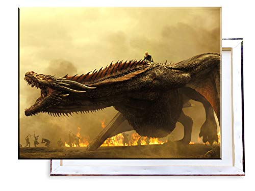 Unified Distribution Game of Thrones - 80x60 cm Kunstdruck auf Leinwand • erstklassige Druckqualität • Dekoration • Wandbild von Unified Distribution