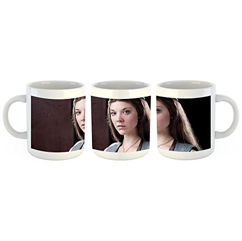 Unified Distribution Game of Thrones - Margaery Tyrell - Natalie Dormer - Tasse mit Motiv Bedruckt, 300ml C-Henkel. Tolles Geschenk für Büro, Küche, Geburtstag, Lieblingstasse zum Frühstück von Unified Distribution