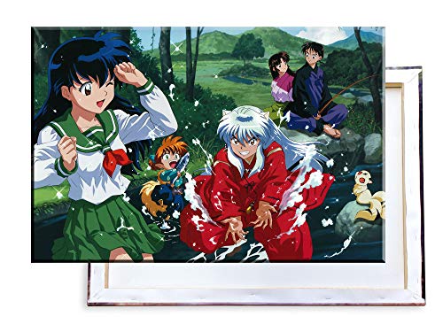 Unified Distribution Inu Yasha - 60x40 cm Kunstdruck auf Leinwand • erstklassige Druckqualität • Dekoration • Wandbild von Unified Distribution