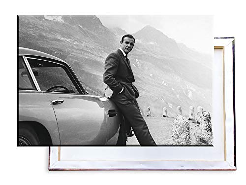 Unified Distribution James Bond Goldfinger - 120x80 cm Kunstdruck auf Leinwand • erstklassige Druckqualität • Dekoration • Wandbild von Unified Distribution