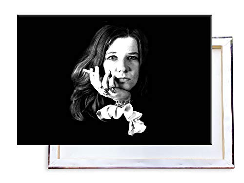 Unified Distribution Janis Joplin - 100x70 cm Kunstdruck auf Leinwand • erstklassige Druckqualität • Dekoration • Wandbild von Unified Distribution