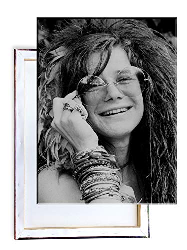 Unified Distribution Janis Joplin - 80x60 cm Kunstdruck auf Leinwand • erstklassige Druckqualität • Dekoration • Wandbild von Unified Distribution