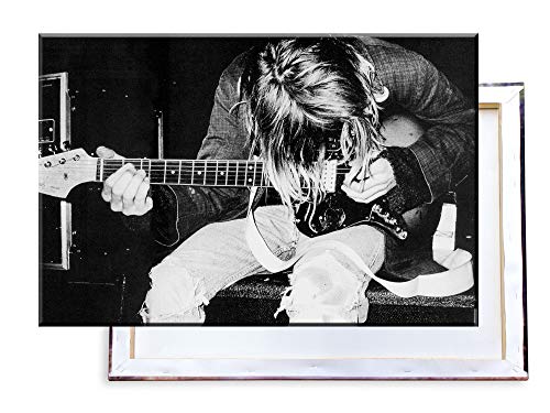 Unified Distribution Kurt Cobain - Nirvana - 100x70 cm Kunstdruck auf Leinwand • erstklassige Druckqualität • Dekoration • Wandbild von Unified Distribution