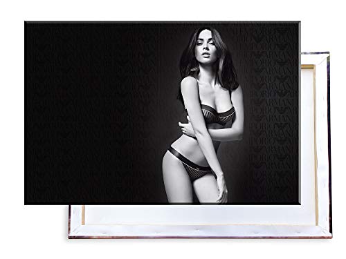 Unified Distribution Megan Fox - 120x80 cm Kunstdruck auf Leinwand • erstklassige Druckqualität • Dekoration • Wandbild von Unified Distribution