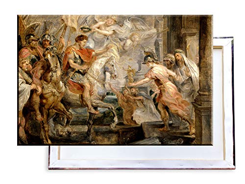 Unified Distribution Peter Paul Rubens - Triumphierender Einzug Konstantins nach Rom - Klassisches Gemälde - Replik auf Leinwand 120x80cm von Unified Distribution