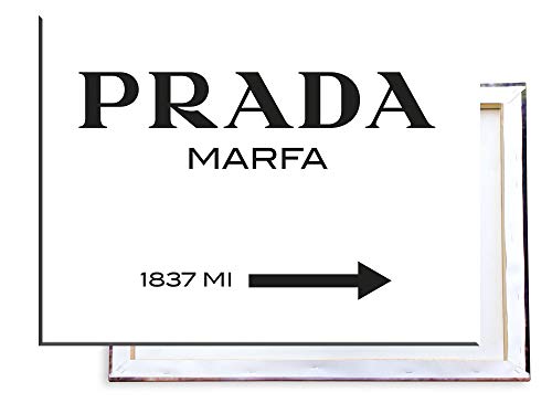 Unified Distribution Prada Maria Modeschau - 80x60 cm Kunstdruck auf Leinwand • erstklassige Druckqualität • Dekoration • Wandbild von Unified Distribution