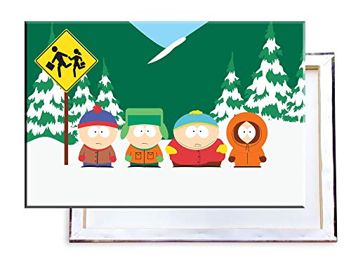 Unified Distribution South Park - 120x80 cm Kunstdruck auf Leinwand • erstklassige Druckqualität • Dekoration • Wandbild von Unified Distribution