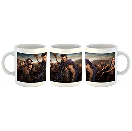 Unified Distribution Spartacus War of The Damned Liam Mcintyre - Tasse mit Motiv Bedruckt, 300ml C-Henkel. Tolles Geschenk für Büro, Küche, Geburtstag, Lieblingstasse zum Frühstück von Unified Distribution