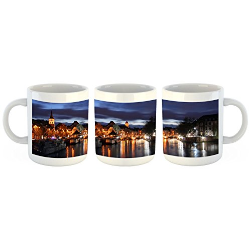 Unified Distribution Straßburg - Tasse mit Motiv Bedruckt, 300ml C-Henkel. Tolles Geschenk für Büro, Küche, Geburtstag, Ihre Neue Lieblingstasse zum Frühstück von Unified Distribution
