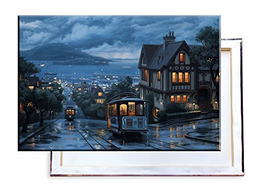Unified Distribution Straßenbahn San Francisco California USA - 120x80 cm - Bilder & Kunstdrucke fertig auf Leinwand aufgespannt und in erstklassiger Druckqualität von Unified Distribution
