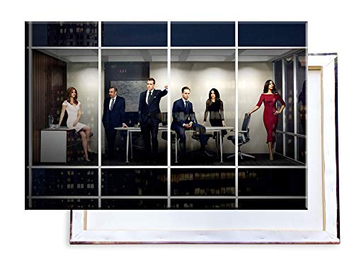 Unified Distribution Suits - 100x70 cm Kunstdruck auf Leinwand • erstklassige Druckqualität • Dekoration • Wandbild von Unified Distribution