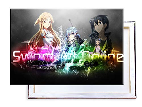 Unified Distribution Sword Art Online - 100x70 cm Kunstdruck auf Leinwand • erstklassige Druckqualität • Dekoration • Wandbild von Unified Distribution