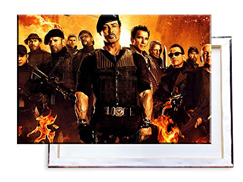 Unified Distribution The Expendables - 60x40 cm Kunstdruck auf Leinwand • erstklassige Druckqualität • Dekoration • Wandbild von Unified Distribution