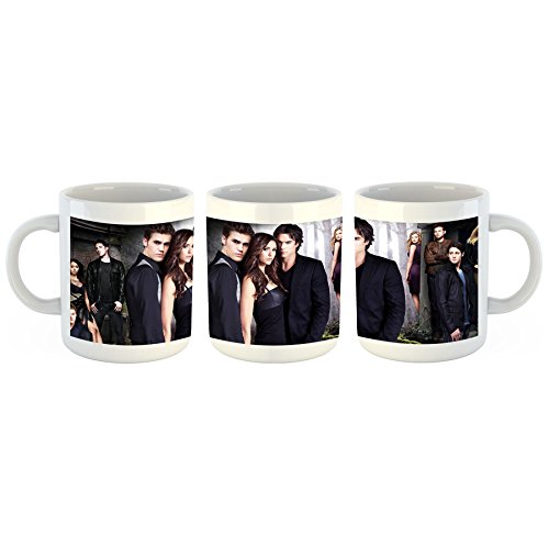 Unified Distribution The Vampire Diaries - Tasse mit Motiv Bedruckt, 300ml C-Henkel. Tolles Geschenk für Büro, Küche, Geburtstag, Ihre Neue Lieblingstasse zum Frühstück von Unified Distribution