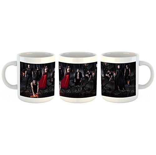 Unified Distribution The Vampire Diaries - Tasse mit Motiv Bedruckt, 300ml C-Henkel. Tolles Geschenk für Büro, Küche, Geburtstag, Lieblingstasse zum Frühstück von Unified Distribution