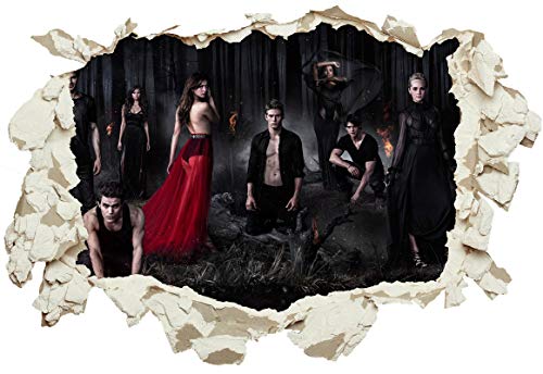 Unified Distribution The Vampire Diaries - Wandtattoo mit 3D Effekt, Aufkleber für Wände und Türen Größe: 92x61 cm, Stil: Durchbruch von Unified Distribution