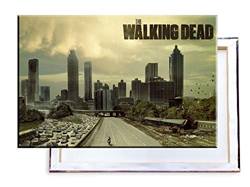Unified Distribution The Walking Dead - 120x80 cm Kunstdruck auf Leinwand • erstklassige Druckqualität • Dekoration • Wandbild von Unified Distribution