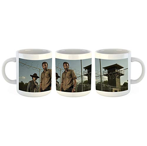 Unified Distribution The Walking Dead - Rick Grimes - Andrew Lincoln - Tasse mit Motiv Bedruckt, 300ml C-Henkel. Tolles Geschenk für Büro, Küche, Geburtstag, Lieblingstasse zum Frühstück von Unified Distribution