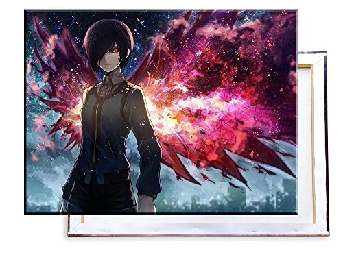 Unified Distribution Tokyo Ghoul - 80x60 cm Kunstdruck auf Leinwand • erstklassige Druckqualität • Dekoration • Wandbild von Unified Distribution