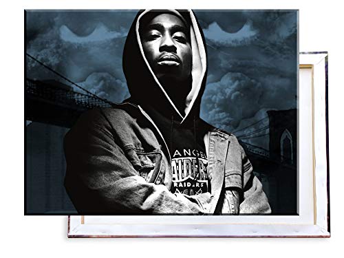Unified Distribution Tupac Shakur RIP - 80x60 cm Kunstdruck auf Leinwand • erstklassige Druckqualität • Dekoration • Wandbild von Unified Distribution