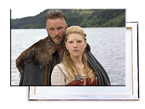 Unified Distribution Vikings Serie Ragnar & Lagertha - 120x80 cm - Bilder & Kunstdrucke fertig auf Leinwand aufgespannt und in erstklassiger Druckqualität von Unified Distribution