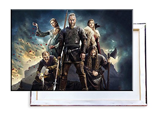 Unified Distribution Vikings TV Serie - 100x70 cm - Bilder & Kunstdrucke fertig auf Leinwand aufgespannt und in erstklassiger Druckqualität von Unified Distribution