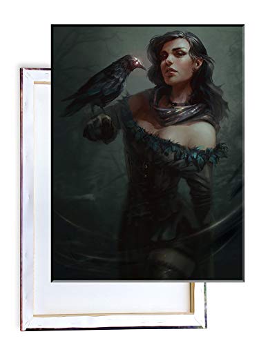 Unified Distribution Witcher - Yennefer von Vengerberg - 80x60 cm Kunstdruck auf Leinwand • erstklassige Druckqualität • Dekoration • Wandbild von Unified Distribution