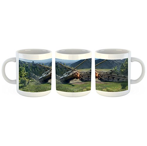 Unified Distribution World of Tanks - Tasse mit Motiv Bedruckt, 300ml C-Henkel. Tolles Geschenk für Büro, Küche, Geburtstag, Lieblingstasse zum Frühstück von Unified Distribution