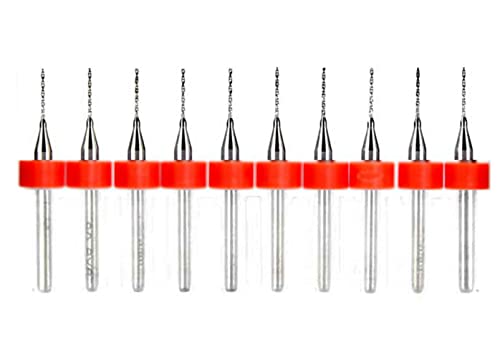 Mikrobohrer, Wolframstahl, Hartmetall, 1 mm, 3,175 mm Schaft, 10 Stück Mikrobohrer, Wolframstahl, Hartmetall, 1 mm, 3,175 mm Schaft, 10 Stück von Unifizz