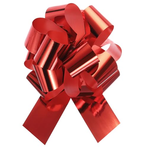 Unifizz 10 x Metallschleifen für Hochzeitskörbe, Geschenkverpackungen, 15,2 cm, Rot Unifizz 10 x Metallschleifen für Hochzeitskörbe, Geschenkverpackungen, 15,2 cm, Rot von Unifizz