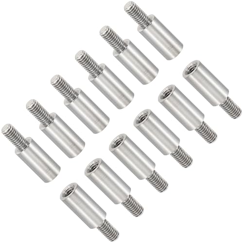 Unifizz 12 Stück M3 Abstandshalter, 11 + 6 mm Edelstahl-Gewindeabstandsbolzen, 3 mm Innendurchmesser, 5 mm Außendurchmesser, metrisches Abstandhalter-Set für DIY-Elektronik, CNC, Drohnen, Leiterplatte Unifizz 12 Stück M3 Abstandshalter, 11 + 6 mm Edelstahl-Gewindeabstandsbolzen, 3 mm Innendurchmesser, 5 mm Außendurchmesser, metrisches Abstandhalter-Set für DIY-Elektronik, CNC, Drohnen, Leiterplatte von Unifizz