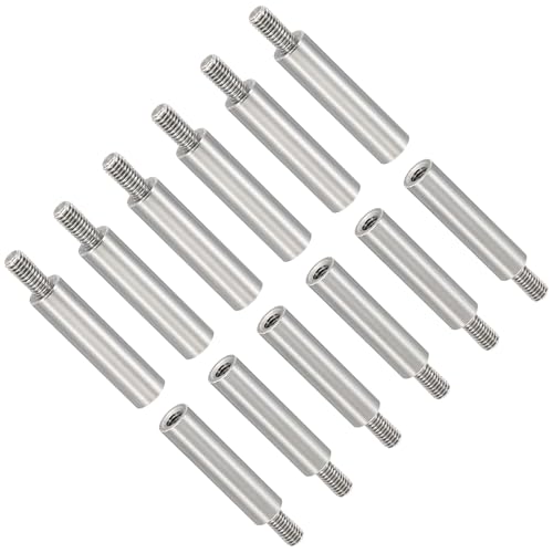 Unifizz 12 Stück M3 Abstandshalter, 20 + 6 mm Edelstahl-Gewindeabstandsbolzen, 3 mm Innendurchmesser, 5 mm Außendurchmesser, metrisches Abstandhalter-Set für DIY-Elektronik, CNC, Drohnen, Leiterplatte Unifizz 12 Stück M3 Abstandshalter, 20 + 6 mm Edelstahl-Gewindeabstandsbolzen, 3 mm Innendurchmesser, 5 mm Außendurchmesser, metrisches Abstandhalter-Set für DIY-Elektronik, CNC, Drohnen, Leiterplatte von Unifizz