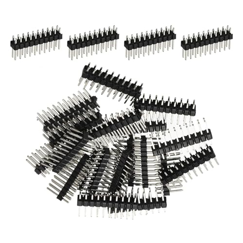 Unifizz 2,54 mm Rasterung, gerade, zweireihig, männliche Stiftleiste, 10-polig, Kupfer-Steckerleiste für Leiterplatten, Prototyping, 20 Stück Unifizz 2,54 mm Rasterung, gerade, zweireihig, männliche Stiftleiste, 10-polig, Kupfer-Steckerleiste für Leiterplatten, Prototyping, 20 Stück von Unifizz