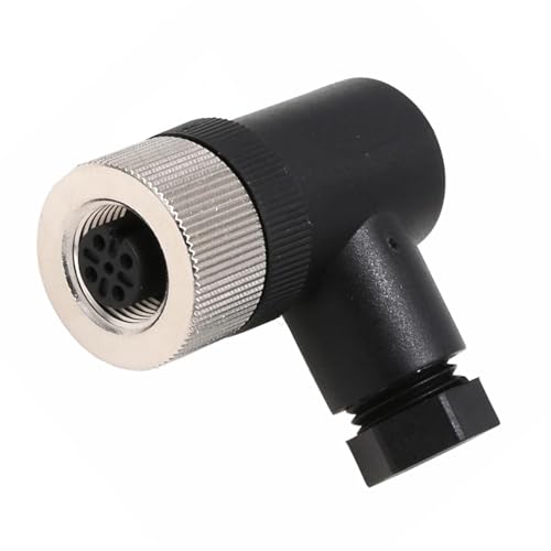 Unifizz 2 Stück M12 5-polige Luftfahrt-Buchse, IP67 wasserdicht, A-Code, ungeschirmt, rechtwinklig, industrielle Rundsteckverbinder, Feldmontage, kabelbarer Sensor Unifizz 2 Stück M12 5-polige Luftfahrt-Buchse, IP67 wasserdicht, A-Code, ungeschirmt, rechtwinklig, industrielle Rundsteckverbinder, Feldmontage, kabelbarer Sensor von Unifizz