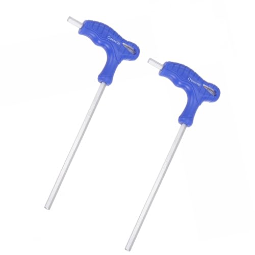 Unifizz 6 mm metrischer T-Griff Sechskantschlüssel Dual Flachkopf Sechskantschlüssel Cr-V Stahl Inbusschlüssel von Unifizz