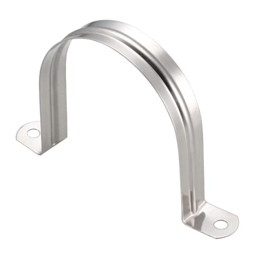 Unifizz 90 mm starres Rohrband, 2 Löcher, U-Halterung, Kabelklemme, 304 Edelstahl, Spannrohrklemme, Rohrklemme, Aufhänger, 4 Stück Unifizz 90 mm starres Rohrband, 2 Löcher, U-Halterung, Kabelklemme, 304 Edelstahl, Spannrohrklemme, Rohrklemme, Aufhänger, 4 Stück von Unifizz