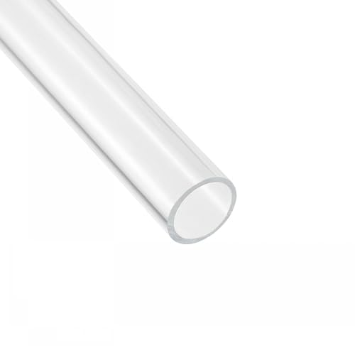 Unifizz Acrylrohr, transparentes Kunststoffrohr, rund, starr, 31 mm Innendurchmesser, 35 mm Außendurchmesser, für Beleuchtung, Modelle, Sanitär, Handwerk von Unifizz