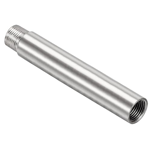 Unifizz Duschkopf-Verlängerungsarm, 150 mm, Duscharm-Verlängerung, Duschkopf-Verlängerung, 304 Edelstahl, 1/2PT Außengewinde auf 1/2PT Innengewinde von Unifizz