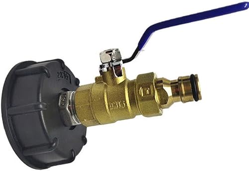 Unifizz IBC Tankadapter S60X6 Wassertank mit Durchfluss Messingventile Gartenhahn 25 mm Wasserhahnausgänge Unifizz IBC Tankadapter S60X6 Wassertank mit Durchfluss Messingventile Gartenhahn 25 mm Wasserhahnausgänge von Unifizz