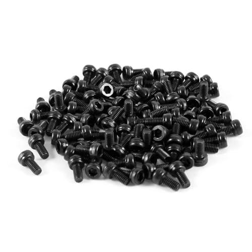 Unifizz Innensechskantschrauben, M2,5 x 5 mm, Vollgewinde, 12,9 Güteklasse 12,9, Stahllegierung, schwarzes Oxid-Finish, Inbusantrieb, Maschinenschrauben, 100 Stück Unifizz Innensechskantschrauben, M2,5 x 5 mm, Vollgewinde, 12,9 Güteklasse 12,9, Stahllegierung, schwarzes Oxid-Finish, Inbusantrieb, Maschinenschrauben, 100 Stück von Unifizz