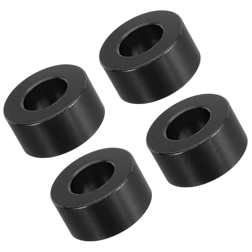 Unifizz M10 Abstandshalter aus Aluminium, schwarz, 8 Stück, runde Metall-Abstandshalter, 10,5 mm Innendurchmesser x 20 mm Außendurchmesser x 10 mm Länge, ohne Gewinde, Aluminium-Abstandshalter für M10 von Unifizz