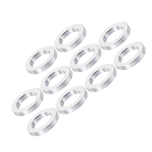Unifizz M10 Aluminium-Abstandshalter, 10 Stück, runde Metall-Abstandshalter, 10,2 mm Innendurchmesser x 16 mm Außendurchmesser x 2,5 mm Länge, ohne Gewinde, Aluminium-Abstandshalter für M10 Unifizz M10 Aluminium-Abstandshalter, 10 Stück, runde Metall-Abstandshalter, 10,2 mm Innendurchmesser x 16 mm Außendurchmesser x 2,5 mm Länge, ohne Gewinde, Aluminium-Abstandshalter für M10 von Unifizz