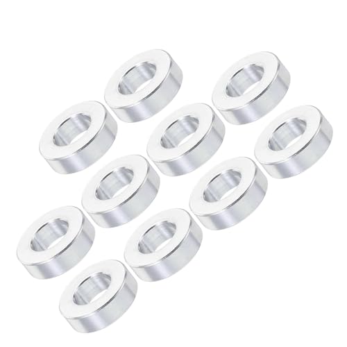 Unifizz M10 Aluminium-Abstandshalter, runde Metall-Abstandshalter, 10,5 mm Innendurchmesser x 20 mm Außendurchmesser x 6 mm Länge, ohne Gewinde, Aluminium-Abstandshalter für M10-Schrauben-Baugruppen Unifizz M10 Aluminium-Abstandshalter, runde Metall-Abstandshalter, 10,5 mm Innendurchmesser x 20 mm Außendurchmesser x 6 mm Länge, ohne Gewinde, Aluminium-Abstandshalter für M10-Schrauben-Baugruppen von Unifizz