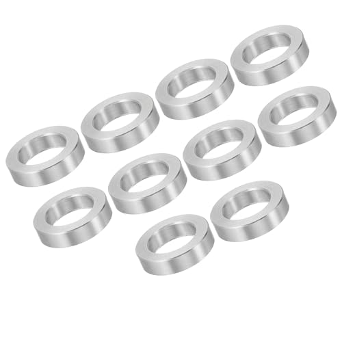 Unifizz M12 Aluminium-Abstandshalter, runde Metall-Abstandshalter, 12,5 mm Innendurchmesser x 20 mm Außendurchmesser x 5 mm Länge, ohne Gewinde, Aluminium-Abstandshalter für M12-Schrauben-Baugruppen von Unifizz