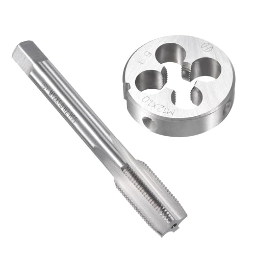 Unifizz M12 x 1 mm metrisches Gewindeschneider-Set, Maschinengewindebohrer mit rundem Gewindeschneider, Gewindeschneider-Set für Mutterschrauben, Bolzen, Gewindereparatur Unifizz M12 x 1 mm metrisches Gewindeschneider-Set, Maschinengewindebohrer mit rundem Gewindeschneider, Gewindeschneider-Set für Mutterschrauben, Bolzen, Gewindereparatur von Unifizz