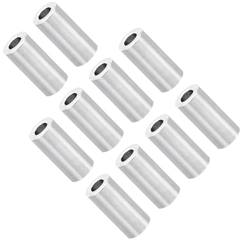 Unifizz M2 Aluminium-Abstandshalter, runde Metall-Abstandshalter, 2,1 mm Innendurchmesser x 4 mm Außendurchmesser x 10 mm Länge, ohne Gewinde, Aluminium-Abstandshalter für M2-Schrauben-Baugruppen, 10 Unifizz M2 Aluminium-Abstandshalter, runde Metall-Abstandshalter, 2,1 mm Innendurchmesser x 4 mm Außendurchmesser x 10 mm Länge, ohne Gewinde, Aluminium-Abstandshalter für M2-Schrauben-Baugruppen, 10 von Unifizz