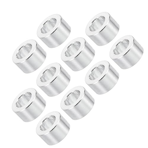 Unifizz M3 Aluminium-Abstandshalter, runde Metall-Abstandshalter, 3,1 mm Innendurchmesser x 5 mm Außendurchmesser x 3 mm Länge, ohne Gewinde, Aluminium-Abstandshalter für M3-Schrauben-Baugruppen, 10 von Unifizz